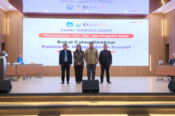 Penyampaian Visi, Misi, dan Program Kerja Bakal Calon Direktur Politeknik Negeri Media Kreatif Periode 2026 – 2030