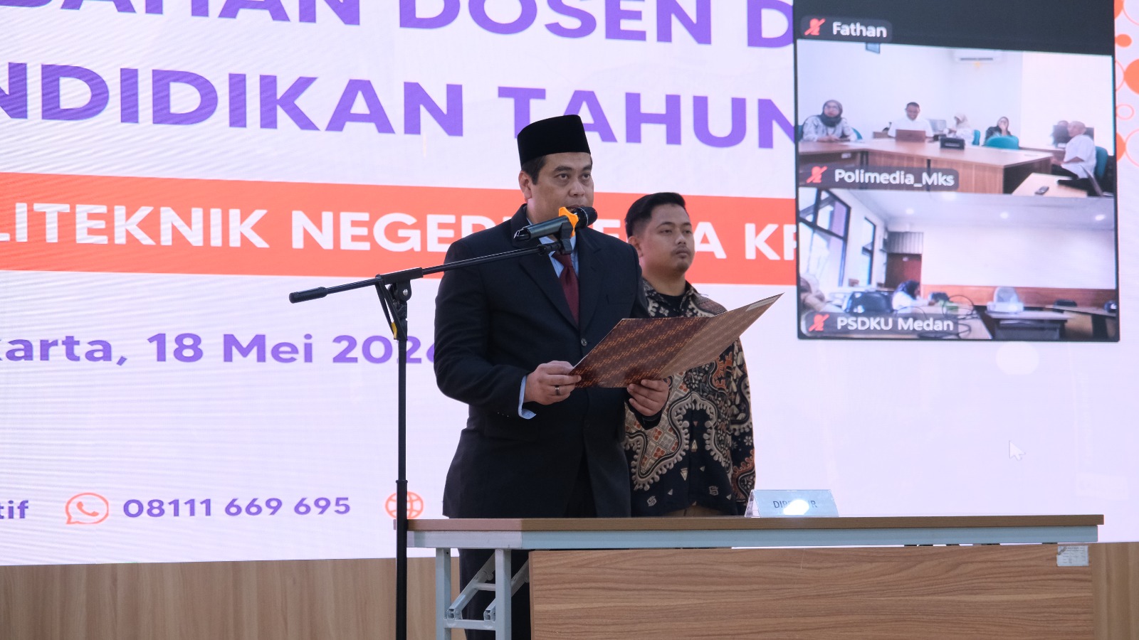 Pelantikan dan Pengambilan Sumpah Jabatan Tugas Tambahan Dosen di lingkungan Polimedia