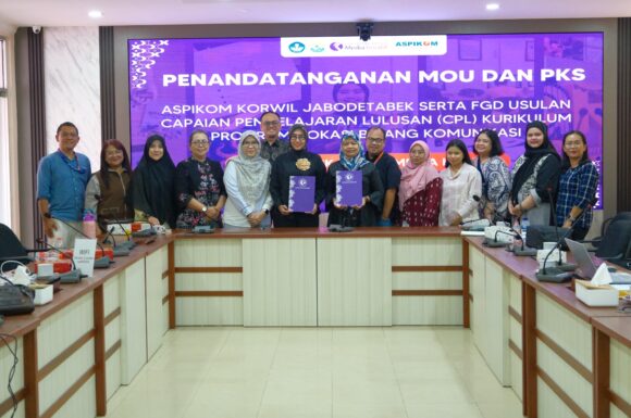 Perkuat Pendidikan Vokasi Bidang Komunikasi, Polimedia dan ASPIKOM Korwil Jabodetabek Resmi Jalin Kerja Sama Strategis