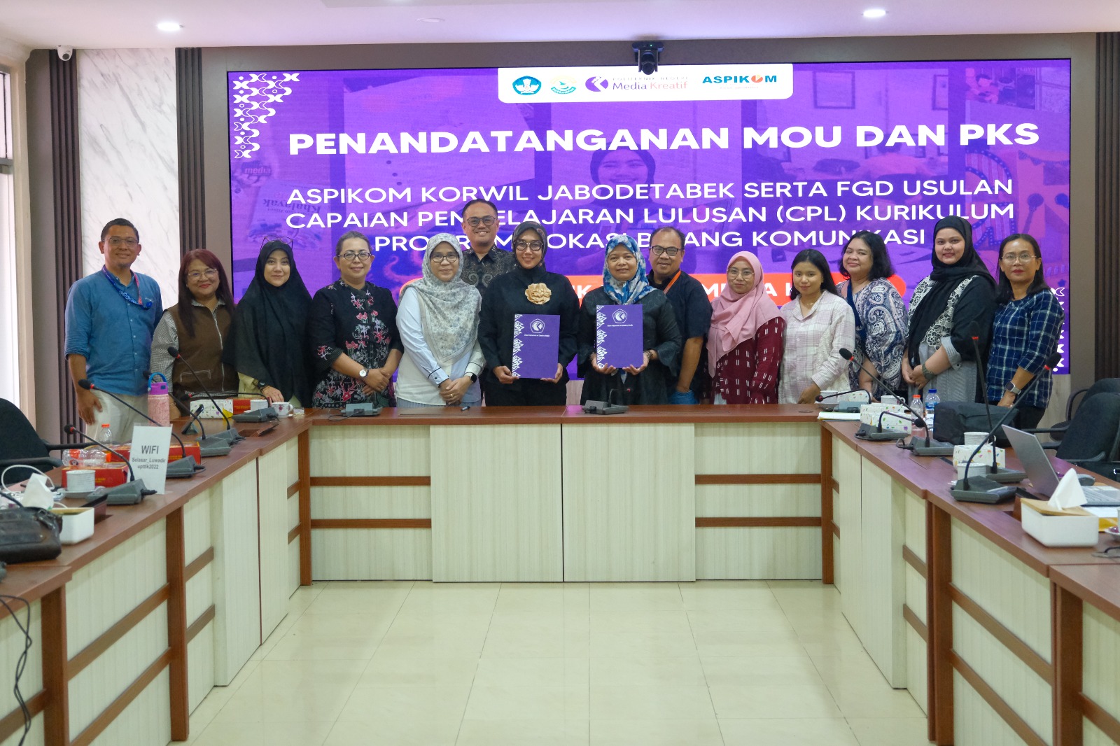 Perkuat Pendidikan Vokasi Bidang Komunikasi, Polimedia dan ASPIKOM Korwil Jabodetabek Resmi Jalin Kerja Sama Strategis